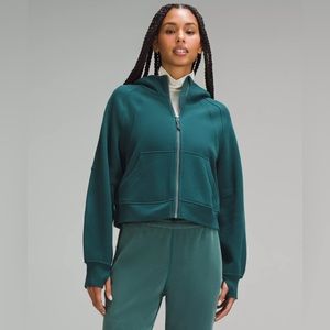NWT lululemon Scuba Oversized Full Zip Hoodie in Storm Teal, XS/S